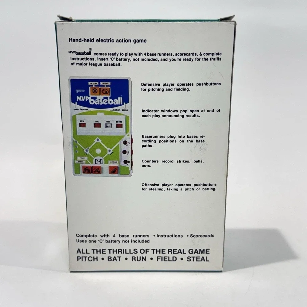 Vintage 1978 Galoob MVP baseball Hand Held Electric Action Game No 5003 Complete
